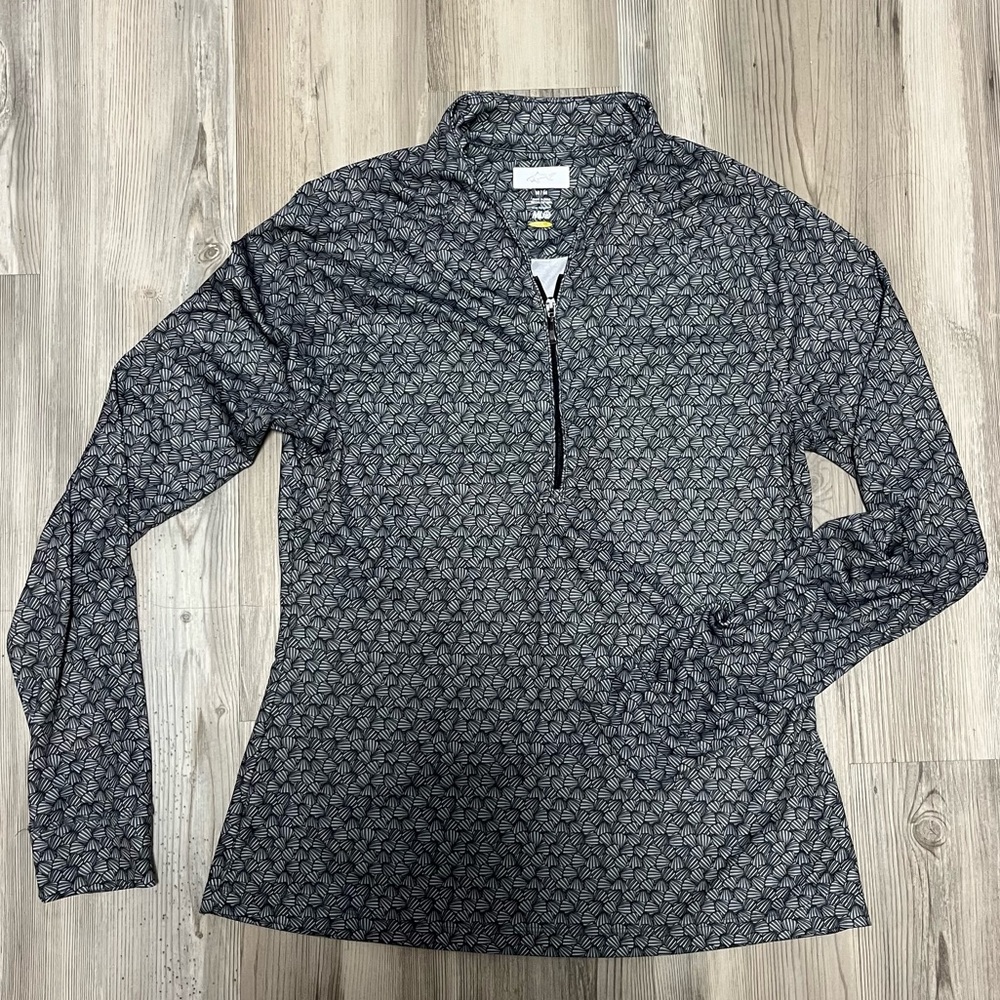 Greg Norman Collection Women's Patterned Long Sleeve Top